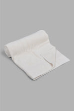 تنزيل الصورة على معرض الصور، Redtag-Beige-Textured-Cotton-Beach-Towel-Beach-Towels-Home-Bathroom-
