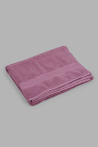 Redtag-Purple-Textured-Cotton-Beach-Towel-Category:Towels,-Colour:Purple,-Filter:Home-Bathroom,-HMW-BAC-Tow-Towels,-New-In,-New-In-HMW-BAC,-Non-Sale,-S22C,-Section:Homewares-Home-Bathroom-