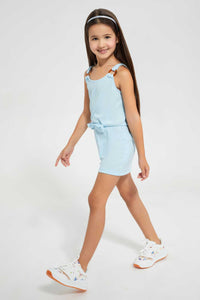 Redtag-Sky-Blue-Solid-Jump-Suits-Jumpsuits-Girls-2 to 8 Years