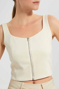 Redtag-Beige-Sleeveless-Top-Tops-Women's-