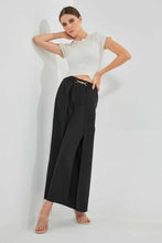 تنزيل الصورة على معرض الصور، Redtag-Black-High-Wasit-Front-Tie-Up-Pants-Trousers-Women&#39;s-
