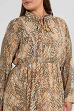 تنزيل الصورة على معرض الصور، Redtag-Assorted-Animal-Printed-Ruffled-Hem-Dress-Dresses-Women&#39;s-
