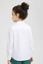 Load image into Gallery viewer, Redtag-White-Double-Pocket-Mandarin-Collar-Shirt-Casual-Shirts-Boys-2 to 8 Years
