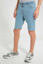 تنزيل الصورة على معرض الصور، Redtag-Light-Wash-Pull-On-Short-Pull-On-Shorts-Senior-Boys-9 to 14 Years
