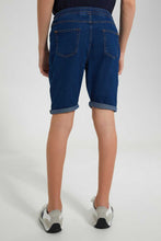 تنزيل الصورة على معرض الصور، Redtag-Blue-Pull-On-Short-Pull-On-Shorts-Senior-Boys-9 to 14 Years
