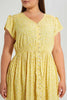 Redtag-Yellow-Floral-Printed-Dress-Dresses-Women's-