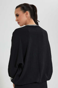 Redtag-Black-Longsleeve-Blouse-Blouses--