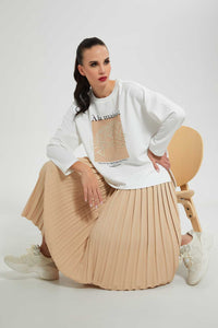 Redtag-Beige-Longsleeve-Blouse-Blouses--