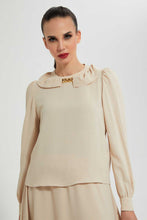 تنزيل الصورة على معرض الصور، Redtag-Beige-Longsleeve-Blouse-Blouses--
