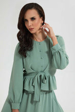 تنزيل الصورة على معرض الصور، Redtag-Green-Longsleeve-Blouse-Blouses--
