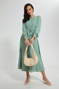 Redtag-Green-Longsleeve-Blouse-Blouses--