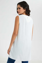 تنزيل الصورة على معرض الصور، Redtag-Off-White-Sleeveless-Blouse-Tops-Women&#39;s-
