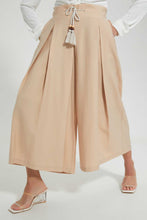 تنزيل الصورة على معرض الصور، Redtag-Beige-Flared-Pants-With-Slit-Skirts--
