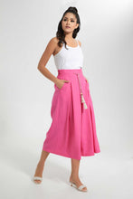 تنزيل الصورة على معرض الصور، Redtag-Pink-Flared-Pants-With-Slit-Skirts-Women&#39;s-
