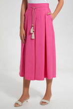 تنزيل الصورة على معرض الصور، Redtag-Pink-Flared-Pants-With-Slit-Skirts-Women&#39;s-
