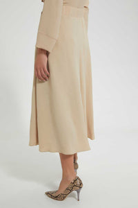 Redtag-Beige-Knee-Length-Skirt-Skirts--