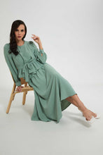 Load image into Gallery viewer, Redtag-Green-Knee-Length-Skirt-Skirts--
