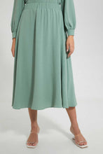 Load image into Gallery viewer, Redtag-Green-Knee-Length-Skirt-Skirts--
