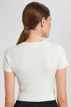 تنزيل الصورة على معرض الصور، Redtag-White-Crewneck-Shortsleeve-Top-Tops-Women&#39;s-
