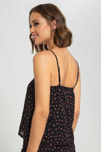 تنزيل الصورة على معرض الصور، Black Pink Cami Top
