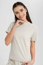 Load image into Gallery viewer, Redtag-Beige-High-Neck-Top-Category:Blouses,-Colour:Beige,-Deals:New-In,-Filter:Senior-Girls-(9-to-14-Yrs),-GSR-Blouses,-New-In-GSR-APL,-Non-Sale,-Section:Girls-(0-to-14Yrs),-W22A-Senior-Girls-9 to 14 Years
