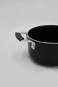 Black Aluminum Nonstick Mini Sauce Pot (14cm)