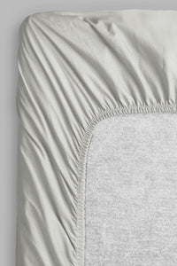 Grey Fitted Sheet (Super King Size)