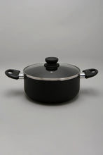 Load image into Gallery viewer, Black Aluminum Nonstick Dutch Oven With Glass Lid (22Cm)
