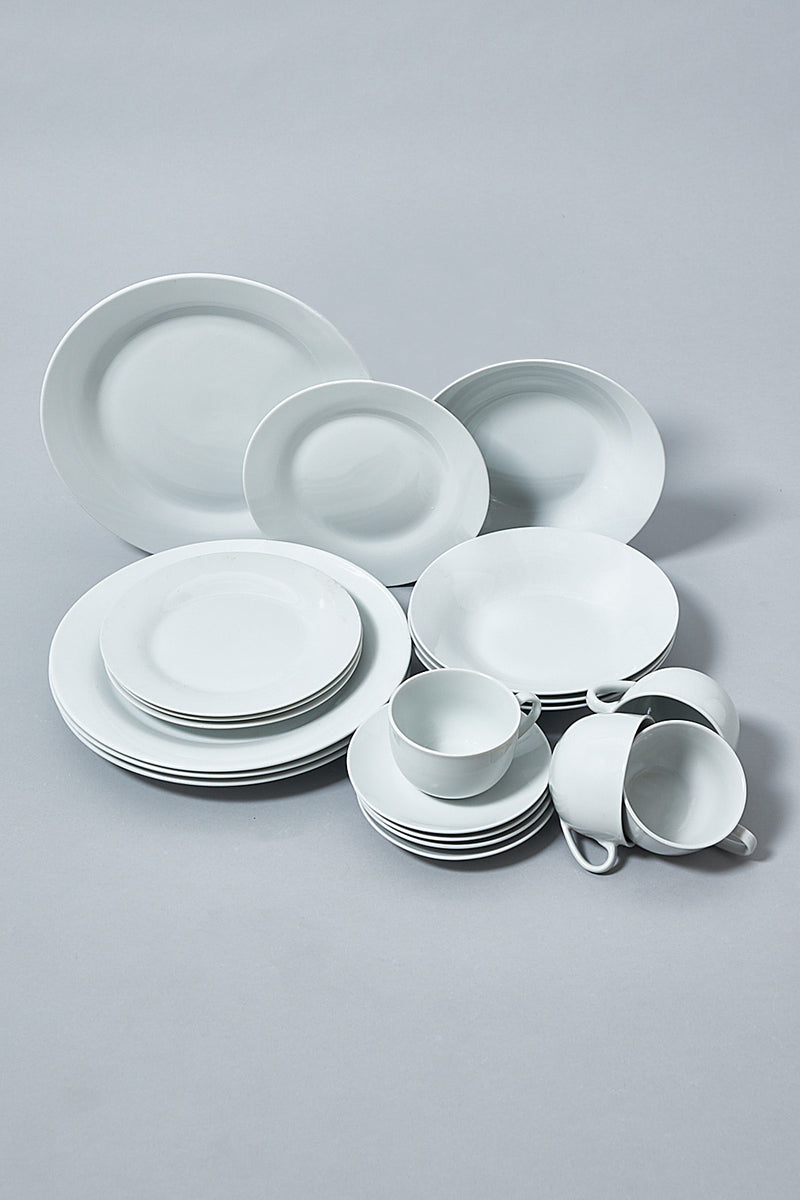 White Round Dinner Set (20-Piece) - REDTAG