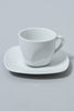 White Plain Porcelain Square Dinner Set (20-Piece Set) - REDTAG