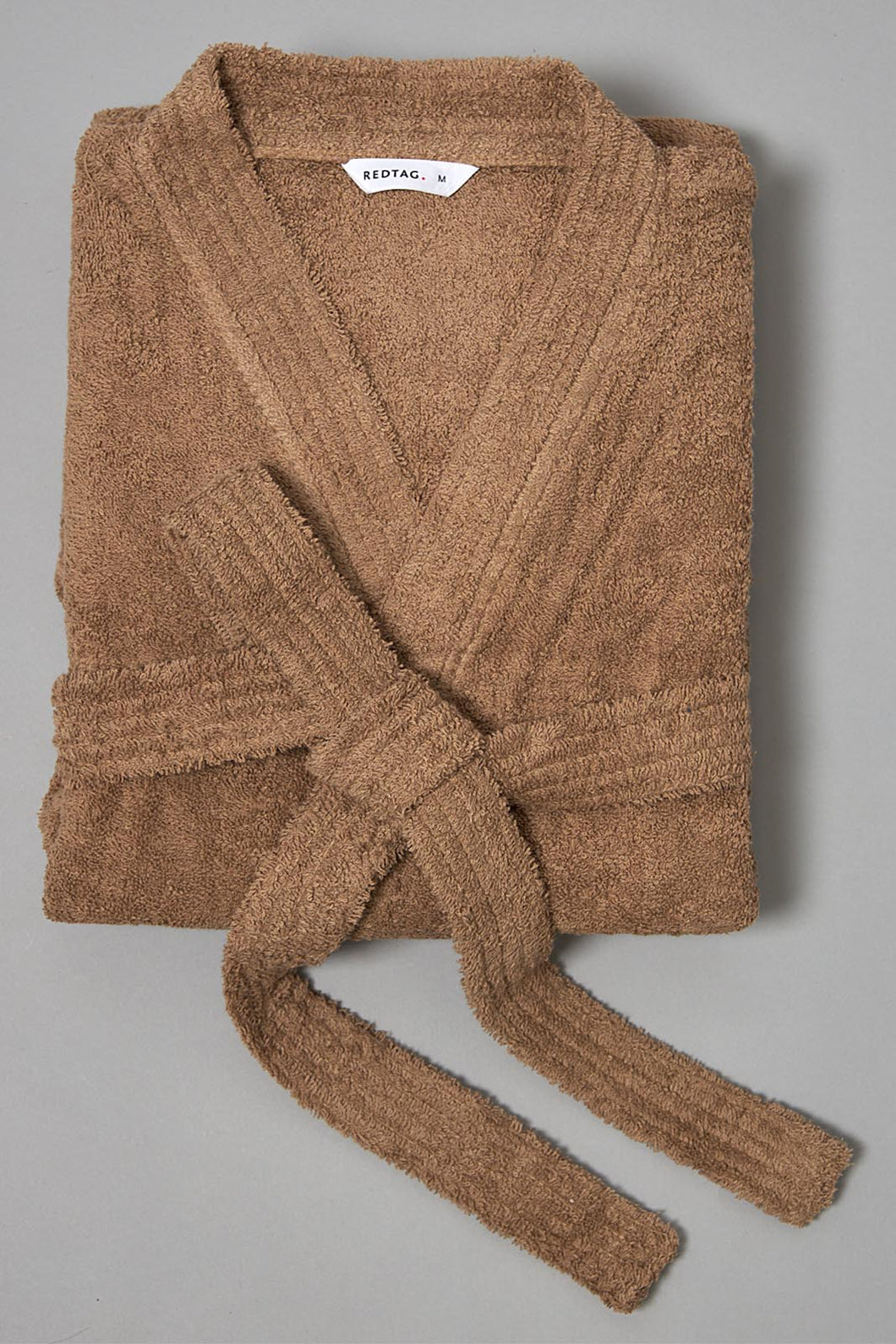 Taupe Kimono Bathrobe - REDTAG