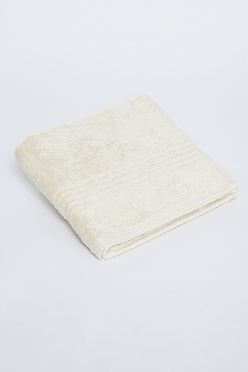 Beige Soft Cotton Hand Towel - REDTAG