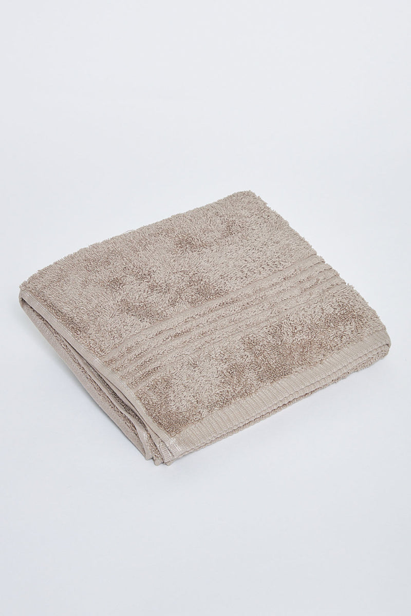 Taupe Soft Cotton Hand Towel - REDTAG