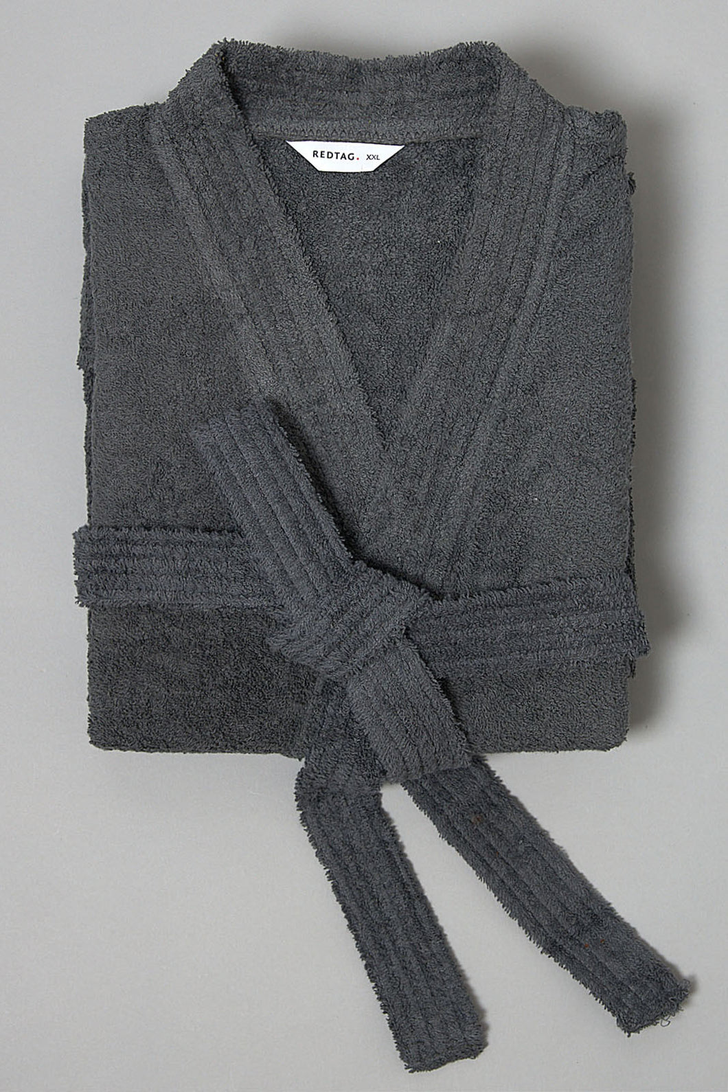 Dark Grey Kimono Bathrobe - REDTAG