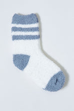 Load image into Gallery viewer, Grey/White Fluffy Ankle Socks (2-Pack)
