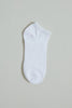 Black/White Plain Ankle Socks (5-Pack)