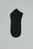 Black/White Plain Ankle Socks (5-Pack)