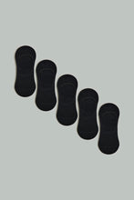 Load image into Gallery viewer, Black Plain Invisible Socks (5-Pack)
