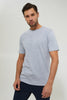Grey Plain Crew Neck T-Shirt - REDTAG