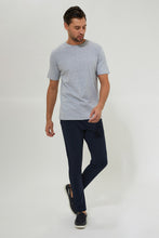 Load image into Gallery viewer, Grey Plain Crew Neck T-Shirt - REDTAG

