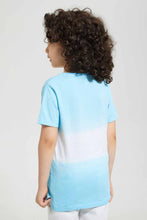 Load image into Gallery viewer, Blue And White Beach T-Shirt
