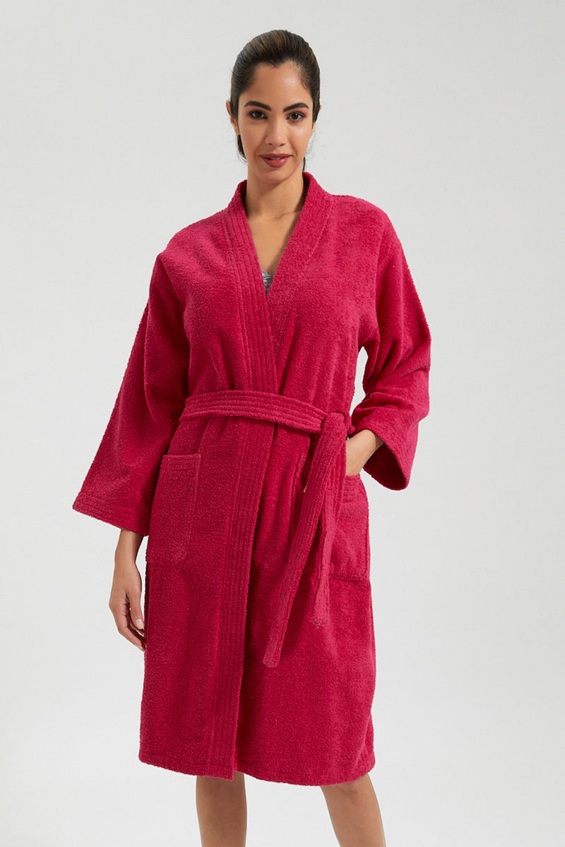 Fuschia Kimono Bathrobe - REDTAG