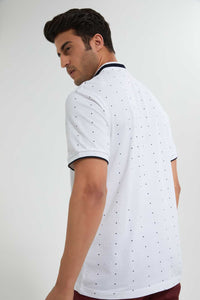 White Collar Polo Shirt