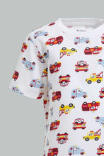 Load image into Gallery viewer, White Car T-Shirt For Baby Boys
